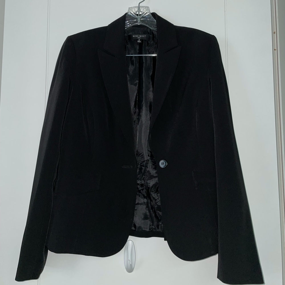 Nine West Black Pantsuit — Blazer & Pants